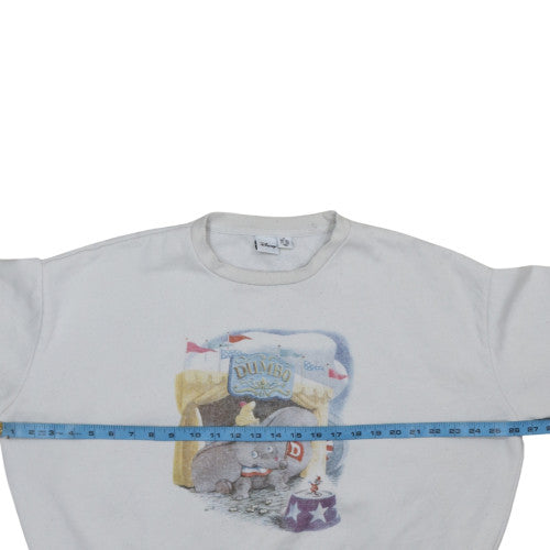 Womens UK Size 12 Disney White Pullover Sweatshirt