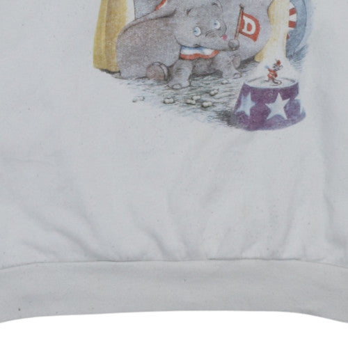 Womens UK Size 12 Disney White Pullover Sweatshirt