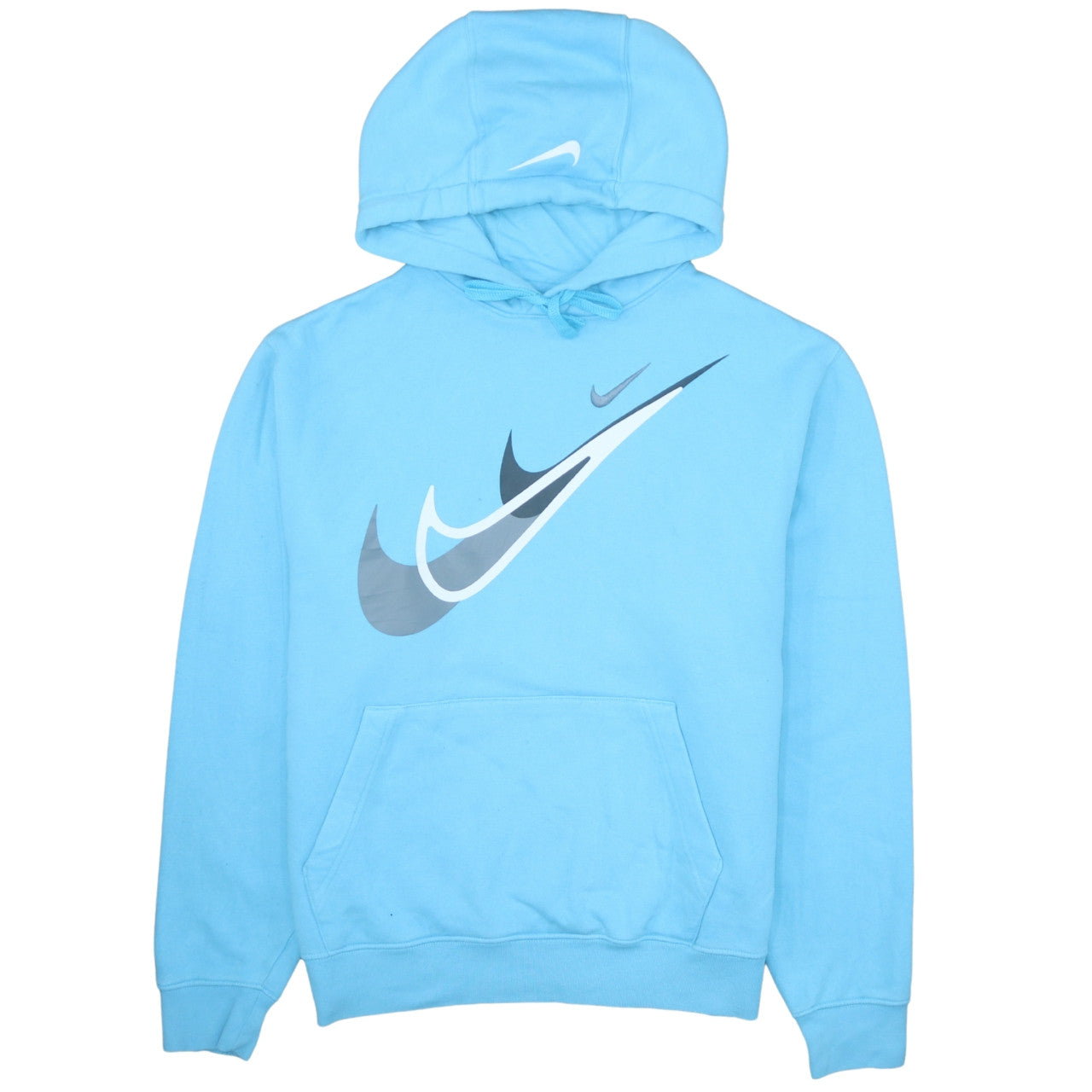 Mens UK Size M Nike Blue Pullover Hoodie