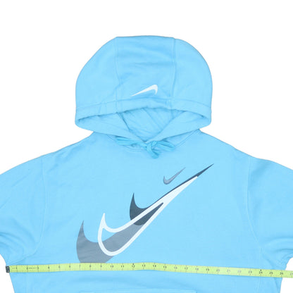 Mens UK Size M Nike Blue Pullover Hoodie