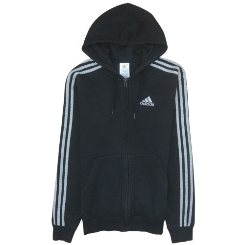 Womens UK Size XS adidas Black Full Zip Hoodie