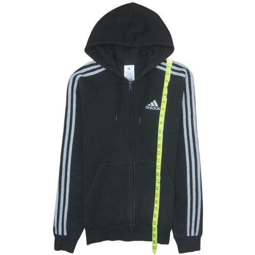 Womens UK Size XS adidas Black Full Zip Hoodie