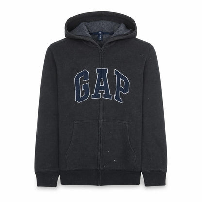 Mens UK Size M Gap Black Full Zip Hoodie