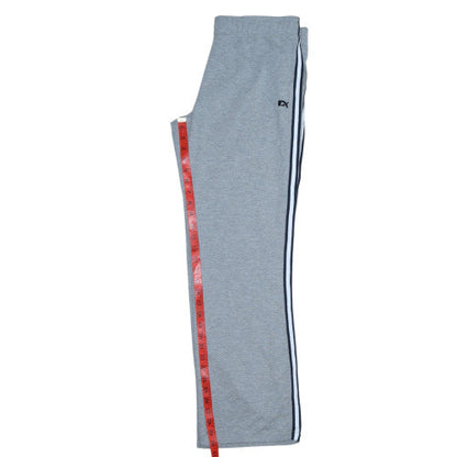 Nxt Active Women Grey Track Pants Size 16L Elastic Waist Side Stripe