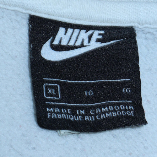 Womens UK Size XL Nike White Pullover Hoodie