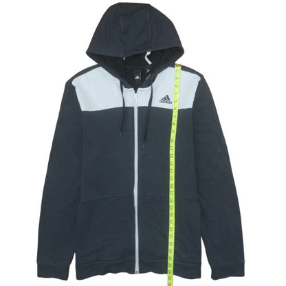 Mens UK Size L adidas Black Full Zip Hoodie