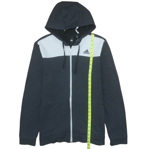 Mens UK Size L adidas Black Full Zip Hoodie