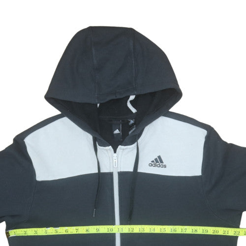 Mens UK Size L adidas Black Full Zip Hoodie