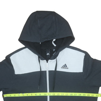 Mens UK Size L adidas Black Full Zip Hoodie