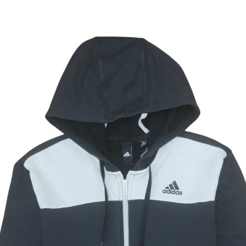 Mens UK Size L adidas Black Full Zip Hoodie