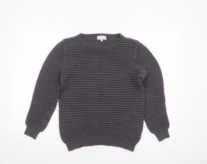 Apricot Women's Grey Cotton Crew Neck Jumper Size 12
