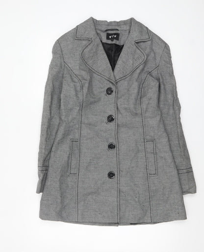 Womens UK Size 12 Marks and Spencer Grey Overcoat