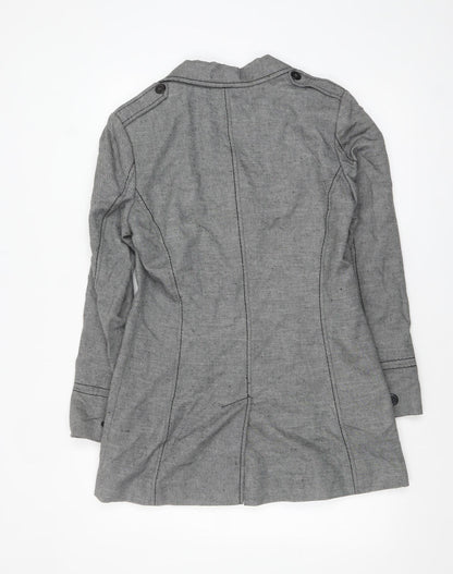 Womens UK Size 12 Marks and Spencer Grey Overcoat