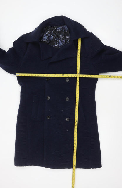Womens UK Size L Feraud Blue Pea Coat