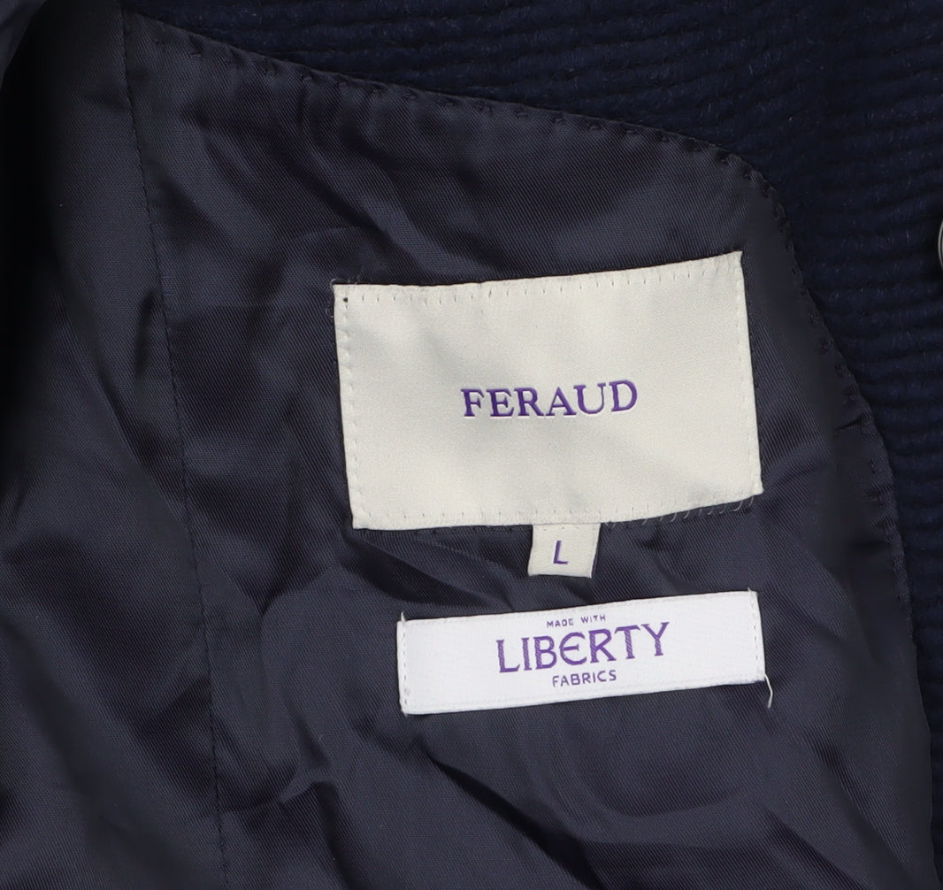 Womens UK Size L Feraud Blue Pea Coat