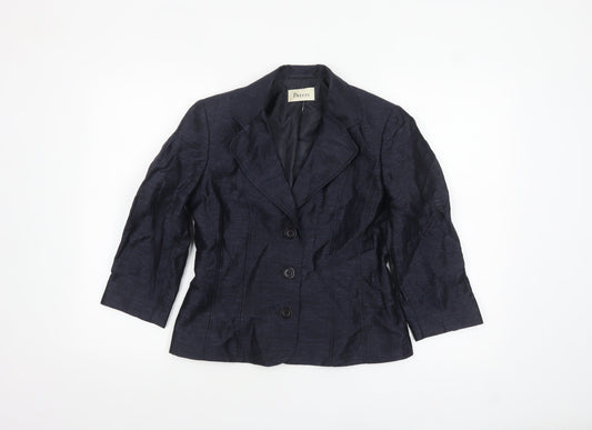Womens UK Size 8 Precis Regular Blue Blazer