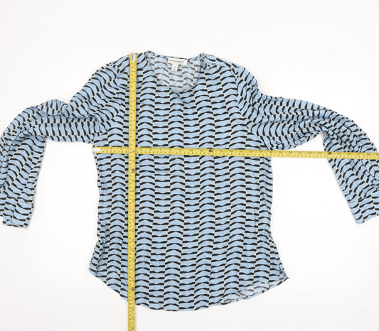 Womens UK Size 10 Marks and Spencer Blue Tunic Blouse