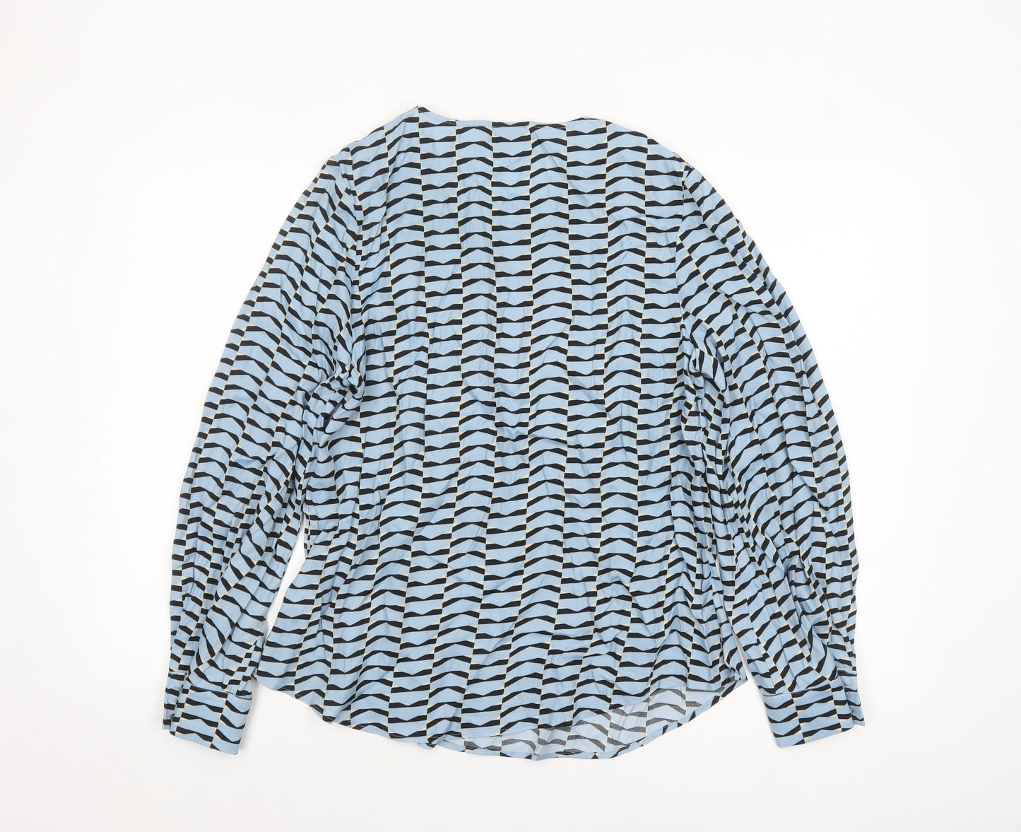 Womens UK Size 10 Marks and Spencer Blue Tunic Blouse