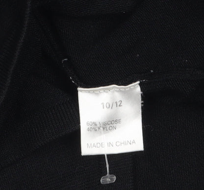 Womens UK Size 10/12 Michele Hope Black Cardigan Jumper