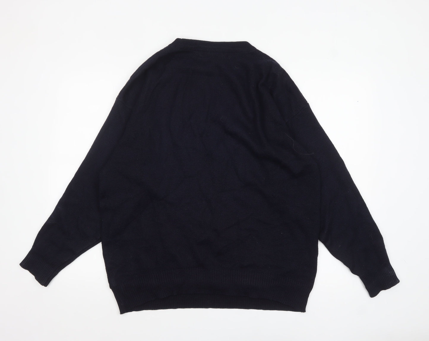 Mens UK Size L Farah Blue Pullover Jumper