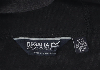 Womens UK Size 20 Regatta Black Pullover Hoodie