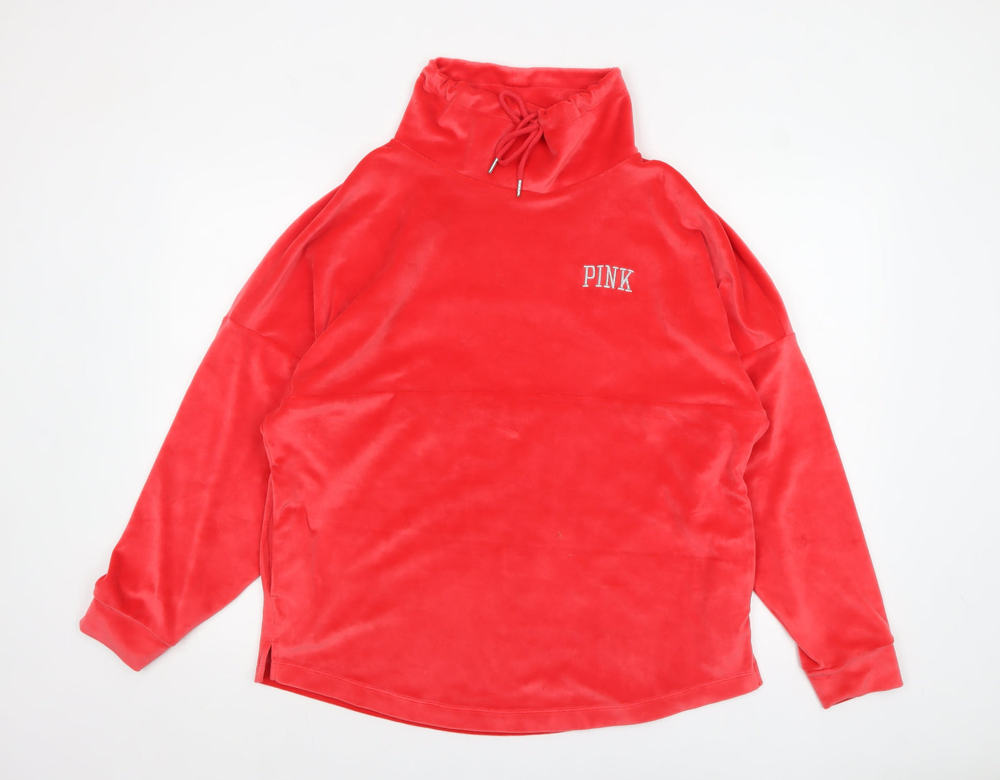 Womens UK Size M Victoria's Secret Red Pullover Sweatshirt