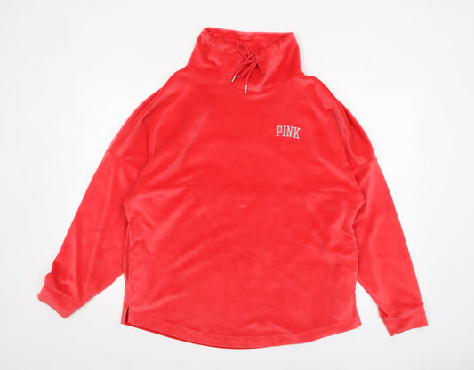 Womens UK Size M Victoria's Secret Red Pullover Sweatshirt