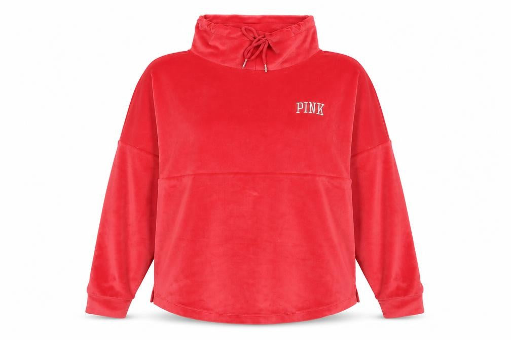 Womens UK Size M Victoria's Secret Red Pullover Sweatshirt