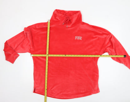Womens UK Size M Victoria's Secret Red Pullover Sweatshirt