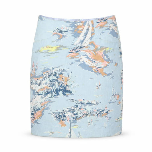 Womens UK Size 10 Laura Ashley Straight & Pencil Cotton Skirt