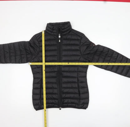 Geographical Norway Womens Black Size 12 Puffer Jacket Lightweight Quilted Outerwear