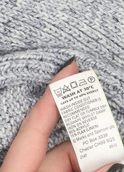 Womens UK Size 16 Marks and Spencer Grey Cardigan Jumper