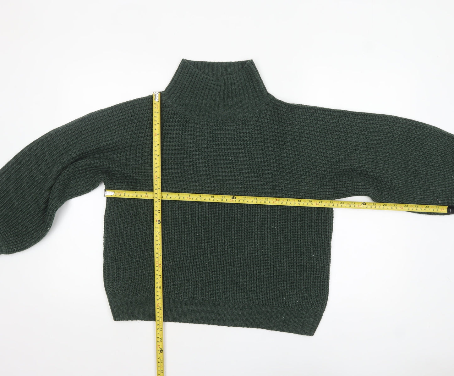 Womens UK Size S Monki Green Pullover Jumper