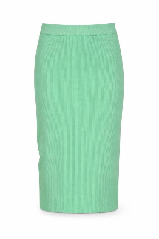 Marks and Spencer Women's Green Knit Midi Pencil Skirt L