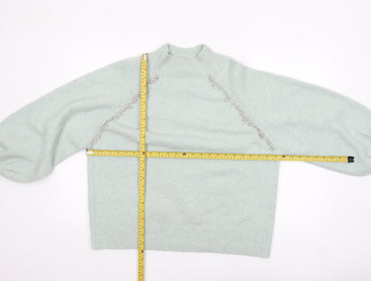 Womens UK Size 14 River Island Green Pullover Jumper