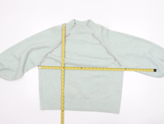 Womens UK Size 14 River Island Green Pullover Jumper