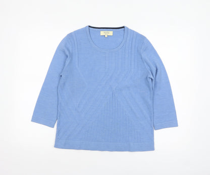 Womens UK Size M Viyella Blue Pullover Jumper
