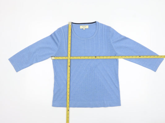 Womens UK Size M Viyella Blue Pullover Jumper