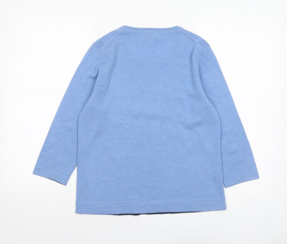 Womens UK Size M Viyella Blue Pullover Jumper