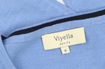 Womens UK Size M Viyella Blue Pullover Jumper