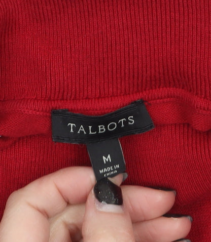 Womens UK Size M Talbots Red Pullover Jumper