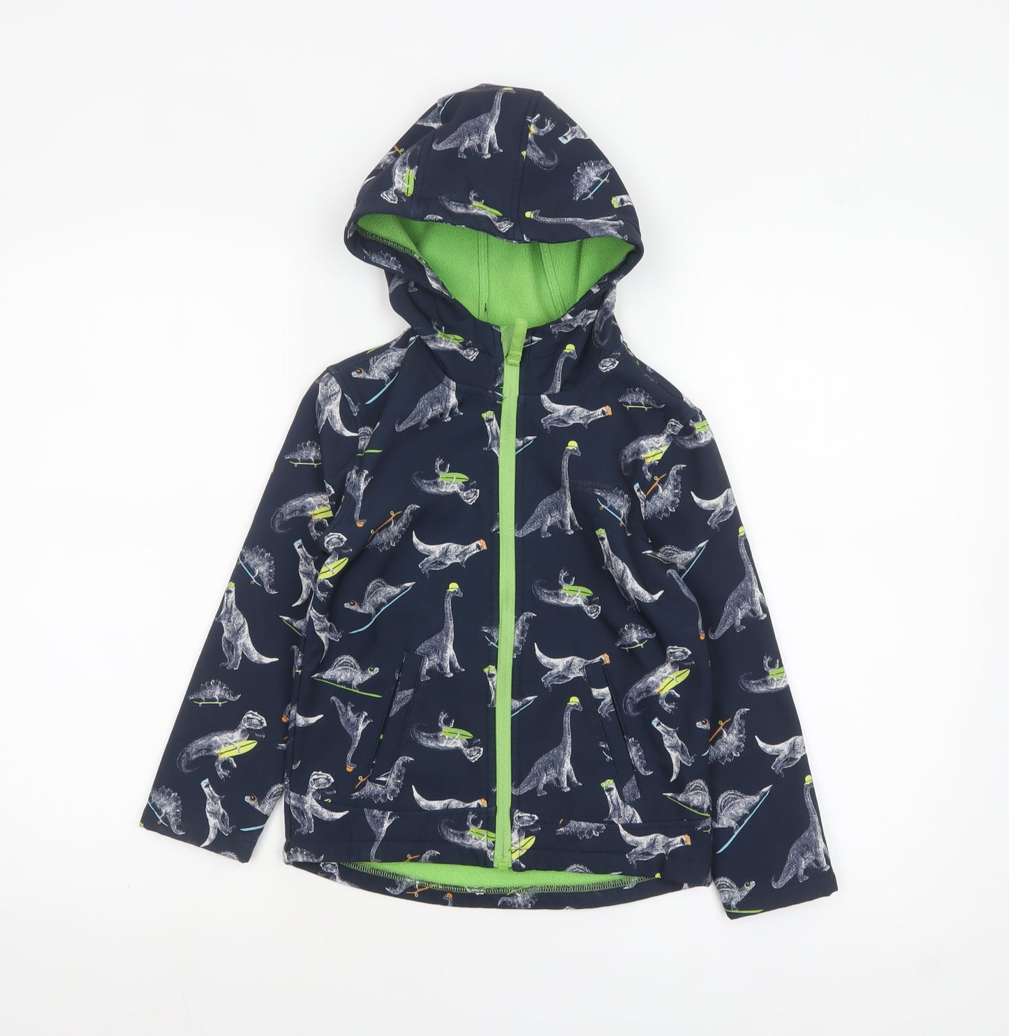 Boys UK Size 5-6 Years Mountain Warehouse Blue Soft Shell