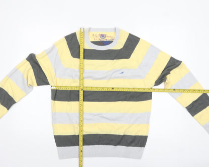 River Island Women's Multicoloured Striped Pullover Jumper M