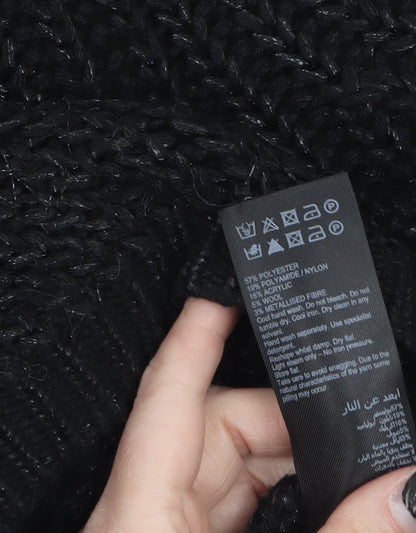 Womens UK Size M Mint Velvet Black Pullover Jumper