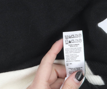 Womens UK Size 12 Marks and Spencer Black Pullover Jumper