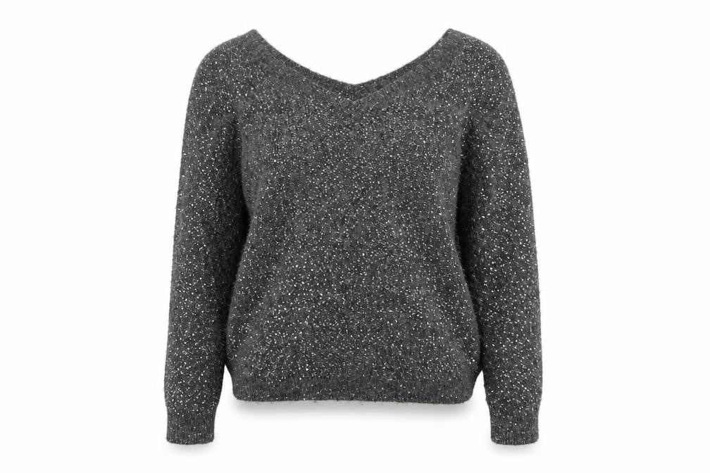Womens UK Size S Hush Grey Pullover Jumper