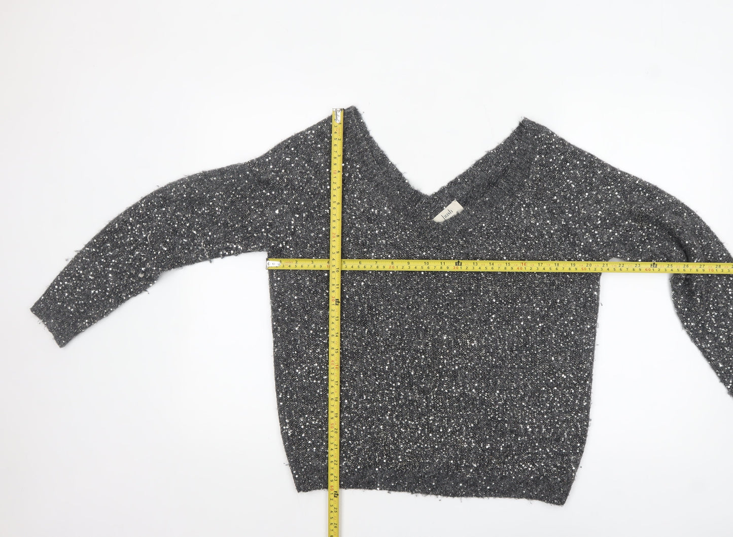 Womens UK Size S Hush Grey Pullover Jumper