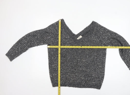 Womens UK Size S Hush Grey Pullover Jumper
