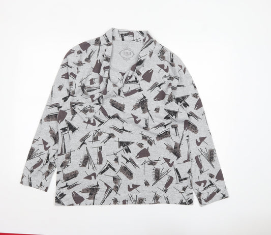 Womens UK Size 14/16 TIGI Grey Pullover Jumper