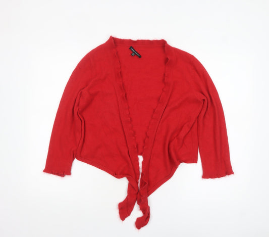 Womens UK Size 14 Laura Ashley Red Cardigan Jumper